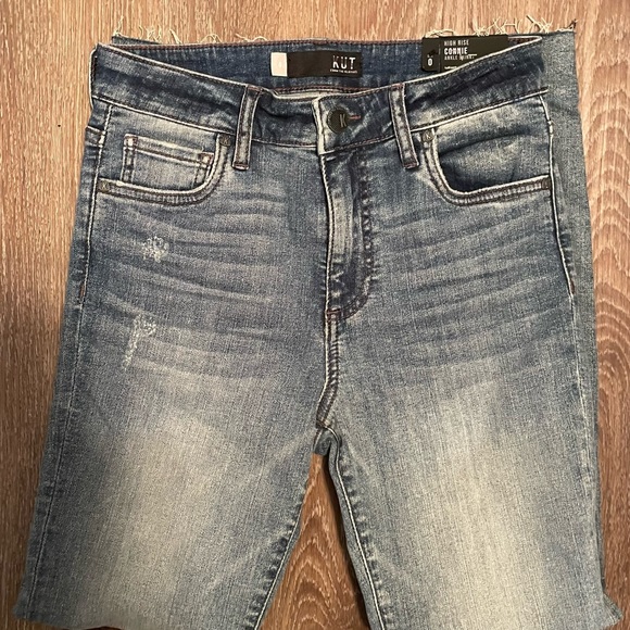 KUT from the Kloth Connie High-Rise Ankle Skinny Raw Hem size 0 jeans - Picture 11 of 14